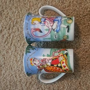 2 Alice Wonderland Paul Cardew mugs